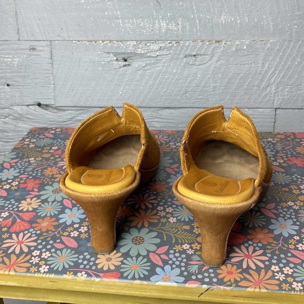 Cole Haan brown suede slip on mule - Picture 3 of 8